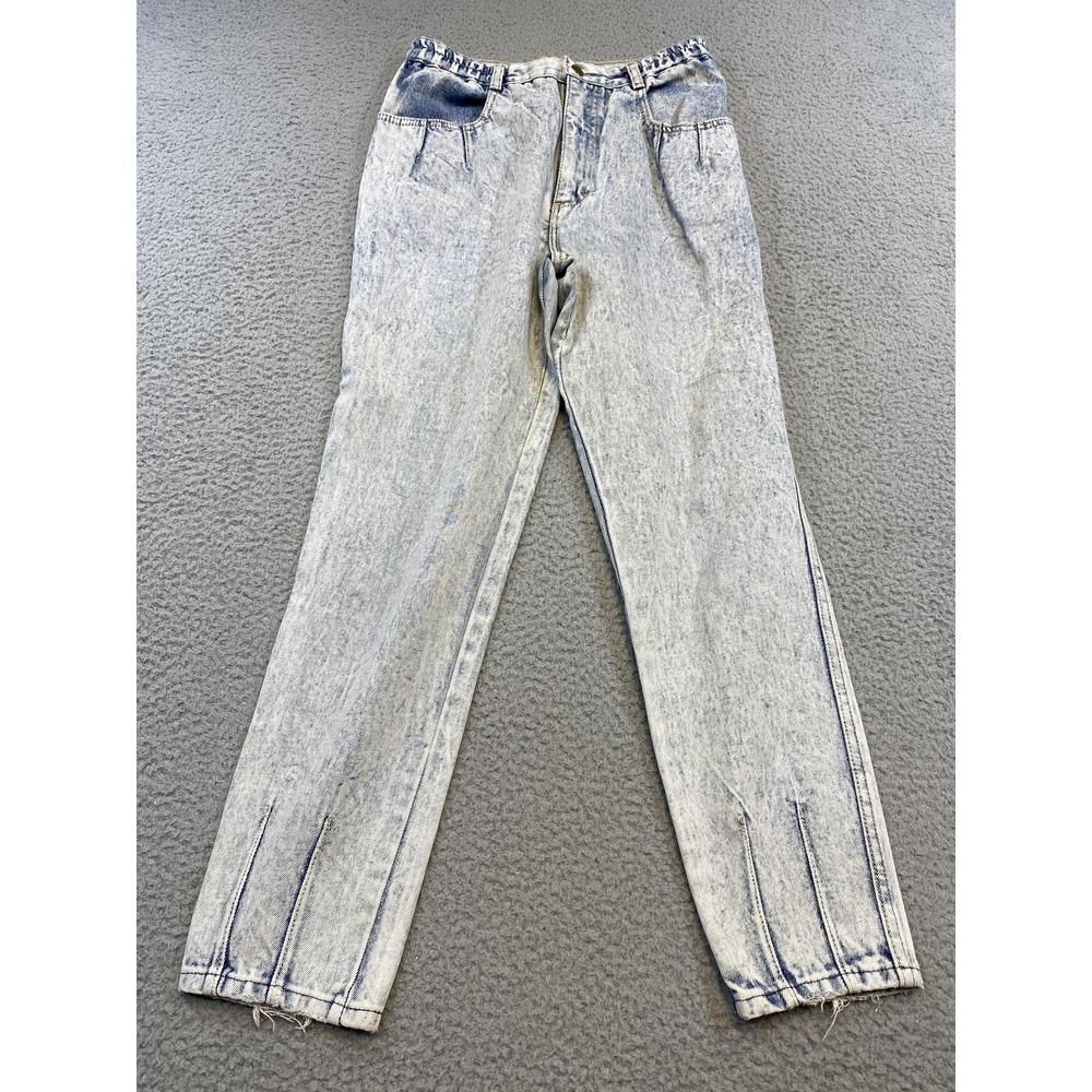 VINTAGE P.S. Gitano Jeans Womens 10 Blue Acid Wash High Rise Tapered Leg 90s